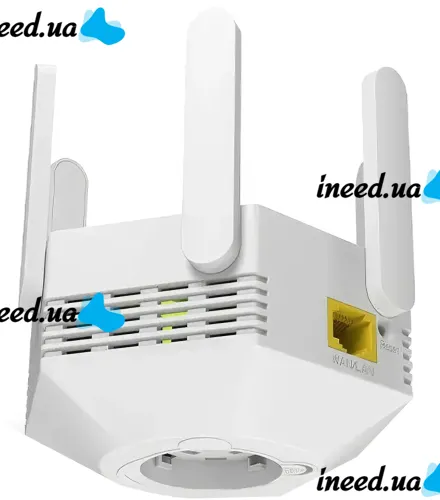 Бездротовий Wi-FI Репітер підсилювач сигналу Repeater AND LV-WR56T до 300 Мбіт/з WLAN ретранслятор розширювач діапазону вай фай роутера 6 антен