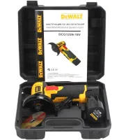 Акумуляторна болгарка шліфувальна машина DeWalt DCG125N на 2 акумулятори 12V 2Ah, Бездротова кутова шліфувальна машина турбінка 75 мм Деволт в кейсі