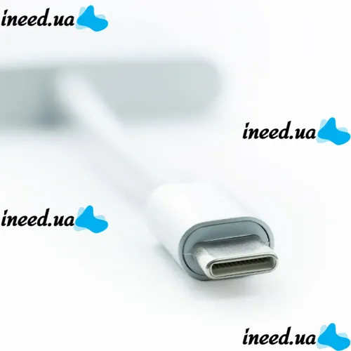 Кабель, адаптер, конвертер Buro Type-C на HDMI, USB 3.0, Type C, 3 в 1 концентратор для устройств с Type с портом, Переходник hub разветвитель белый