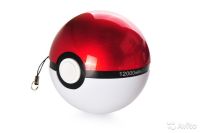 Portable charger Power Bank 10000 mAh in the form of a Pokeball, in the form of a Pokeball from the Pokemon Cartoon