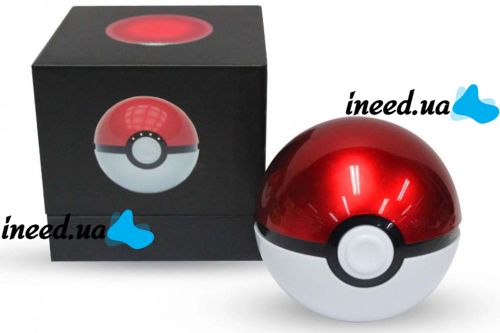 Portable charger Power Bank 10000 mAh in the form of a Pokeball, in the form of a Pokeball from the Pokemon Cartoon