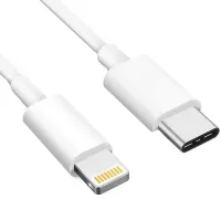 Зарядный кабель Apple Type-C to iPhone Lightning PD 18W 1м для быстрой зарядки айфона White, Зарядка шнур Эпл 18Вт для телефона 100см 97054 Белый