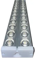 LED Ceiling Lamp with Lenses Tube Light T10 120 cm 6500K Electric Modular Lamp SMD 36W Wall Lamp from 220V Mains White