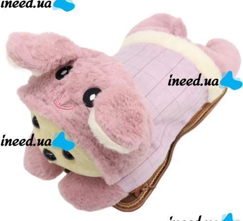 М'яка іграшка Зайчик TaoBao подвійна водяна муфта з підігрівом для рук 500W, електрична грілка у формі зайчика для зігрівання рук від мережі 220V