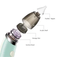 Children's Rechargeable Nasal Aspirator Sniffing Equipment Nasal Aspirator WX-102 USB, Electric Nasal Nozzle Little Bees PRO HD-8032