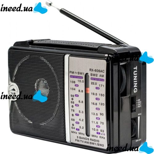 Golon RX-606AC Portable Radio Receiver, Wireless Rechargeable, All-wave FM Radio Receiver