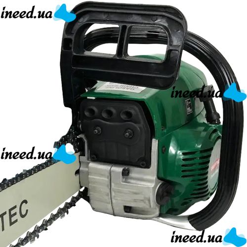 Gasoline chainsaw Krafftec KRA-5800 7 hp 45 cm bar for trimming trees and cutting firewood, Chainsaw Adeytos 18" inch 58cm3 Green