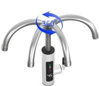 Проточний водонагрівач Delimano RY-022 з LCD дисплеєм та індикатором температури, Електричний нагрівач у вигляді крана 220V нижнє підключення