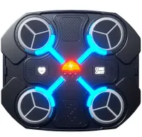 Настенный музыкальный тренажер для бокса Music Boxing Machine CD18 с RGB подсветкой и перчатками, Настенная боксерская мишень с музыкой для детей