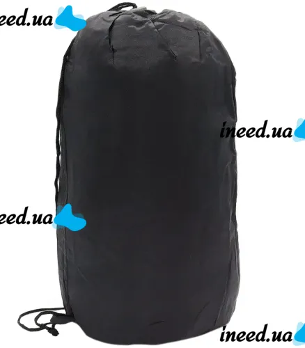 Sleeping bag Tramp TR-2175 up to -20 degrees 210X75 cm water-repellent insulated hiking winter sleeping bag with hood and cover Black
