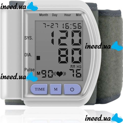 Automatic Wrist Tonometer Smart CK-102S Digital for Measuring Blood Pressure and Pulse Automatic Blood Pressure