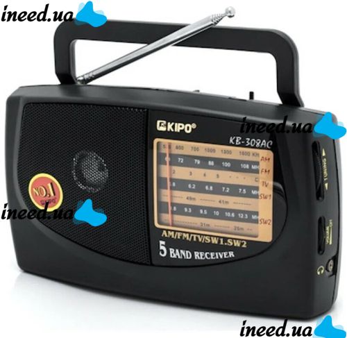 Portable radio Receiver KIPO KB-308AC, wireless battery, FM Radio Receiver