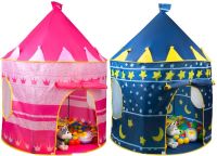 Детская игровая палатка шатер Beautiful Cubby house 135Х105 см складной игровой замок вигвам для игр с сумкой для переноски Замок принцессы Розовая