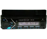 Car stereo player 1Din Pioneer MP3 7001 BT with phone holder, Car Bluetooth stereo with microphone USB SD player Black