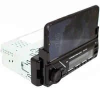 Car stereo player 1Din Pioneer MP3 7001 BT with phone holder, Car Bluetooth stereo with microphone USB SD player Black