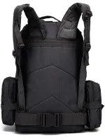 Tactical Men's Backpack B08 for 55 liters with removable pouches, Travel Military Bag (55x40x25 cm) with Molly Oxford 600D System Black