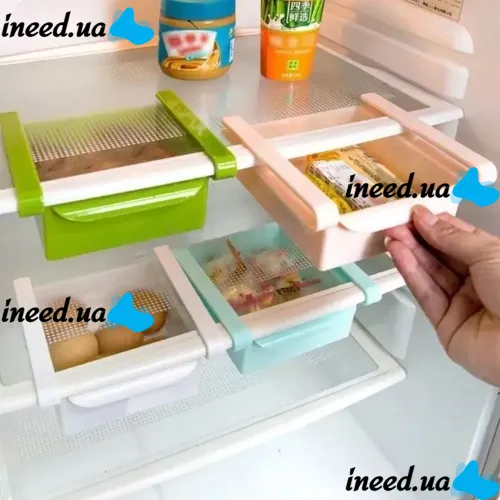 Висувний контейнер для зберігання продуктів в холодильнику Refrigerator Multifunctional Strorage Box, Підвісний додатковий ящик в холодильник
