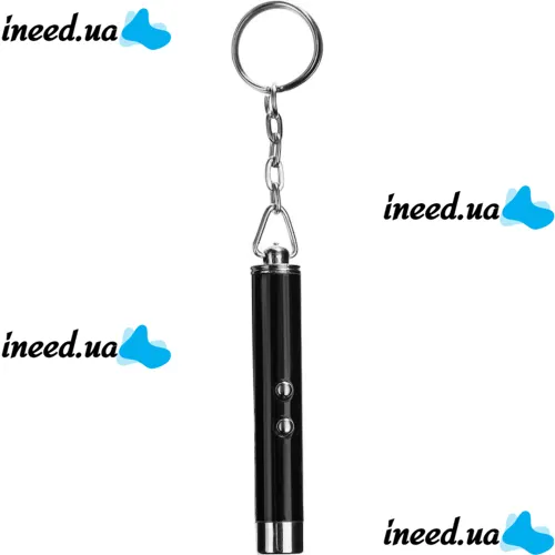 LED Laser Pointer Pathfinder SL-9617 2in1 Red Laser with Battery Keychain, Laser Designator Flashlight 2LED MXKPG-003 7cm with Keychain