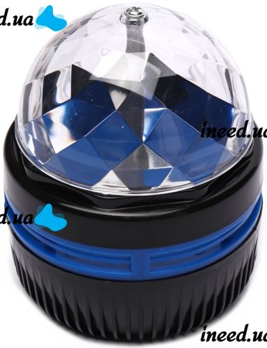 Discoshar-Starry Sky Projector Led Mini Magic Ball Desktop RGB Projector, Round LED LED Lamp, 3D Night Light Discoshar USB Black
