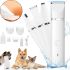 Беспроводная машинка для стрижки домашних животных 4 в 1 Pet Hair Cutter AND391 аккумуляторная для груминга собак и кошек с 4 съемными головками