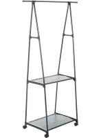 Підлогова вертикальна стійка вішалка для одягу Coat rack Traingular 160Х55 см багатофункціональна пересувна полиця для зберігання речей до 20 кг