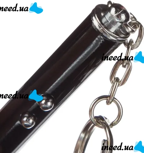 LED Laser Pointer Pathfinder SL-9617 2in1 Red Laser with Battery Keychain, Laser Designator Flashlight 2LED MXKPG-003 7cm with Keychain