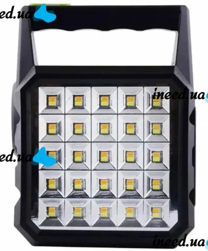 Автономная солнечная зарядная станция Solar GDlite GD-105 Power Bank с солнечной панелью и 3 LED лампочки, Прожектор фонарь с функцией повербанка