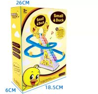 Музична іграшка Трек міні качка Small Duck SmartUs V4405, гірка-трек, дитячі музичні гірки-ескалатор каченята на гірці