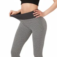 Женские спортивные леггинсы Staples Scrunch Bum Белые с завышенной высокой талией и эффектом пуш-ап утягивающие бесшовные лосины для фитнеса push up
