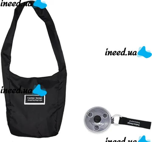 Складна компактна сумка-шоппер на плече для покупок Shopping bag to roll up, жіноча багаторазова продуктова сумка рулетка в контейнері