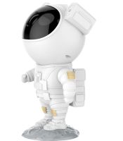 Лазерный звездный ночник-проектор Астронавт светодиодная LED лампа светильник c проекцией космоса, ночник проектор космонавт звездного неба с пультом