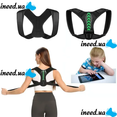 Фиксирующий корректор правильной осанки Back Belt, Корсет для коррекции и выравнивания спины и плеч, бандаж, жилет для позвоночника на липучках