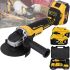 Аккумуляторная болгарка 125 мм DeWalt DCG405N на 2 аккумулятора 24V 5Ah, Беспроводная угловая шлифовальная машина турбинка Деволт в кейсе