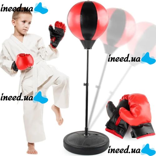 Children's boxing set Profi Boxing MS-0331 children's boxing floor punching bag with gloves on adjustable boxing stand 110 cm 777-784A