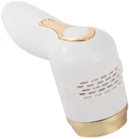 Callus Remover Y2023-1 cordless pumice stone for heel cleaning and callus removal, Grinding file with 2 attachments for removing rough skin White