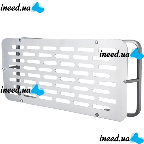 Wall Mounted Straight Bathroom Shelf Storage Rack AND144 for Accessories, Hanging Organizer 30x13x5.5cm Bathroom Wall Holder White
