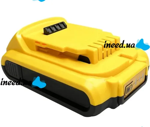 Universal Rechargeable Battery Dewalt DCB203 Yellow Li-on 24V 2Ah for Power Tools, Additional battery for a screwdriver 24V Yellow
