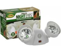 Вуличний настінний світлодіодний ліхтар прожектор Cordless Night Eyes ULK-N22 з датчиком руху, бездротовий світильник на стіну від батарейок Білий
