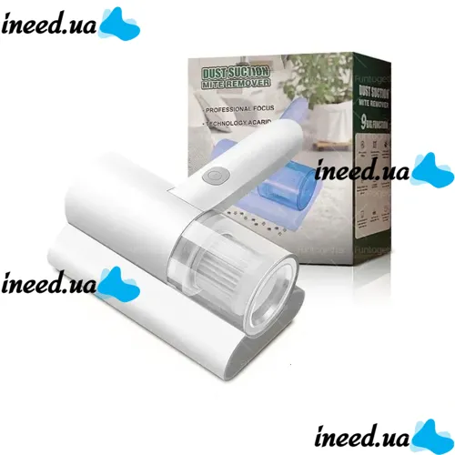 Wireless Handheld Vacuum Cleaner for Removing Mites Vacuum Cleaner Mite Remover SR-269, Rechargeable Home UV Device for Mattresses with Nozzles