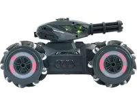 Дитячий всюдихід з кулеметом Tracked Tank Pank Shooter стріляє кульками на радіокеруванні від руки і пульта, акумуляторний танк 1500 mah Синій
