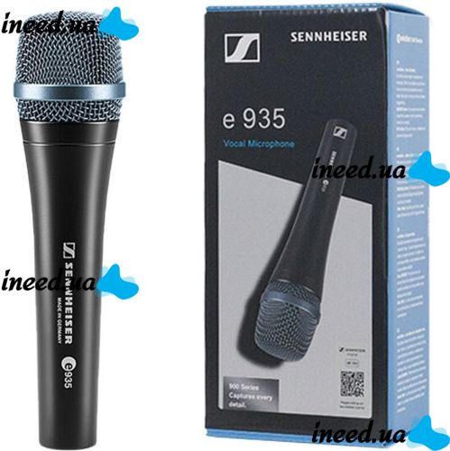Ручний провідний мікрофон Sennheiser Evolution E965 для співу, вокальний односпрямований конденсаторний мікрофон для запису і караоке Чорний