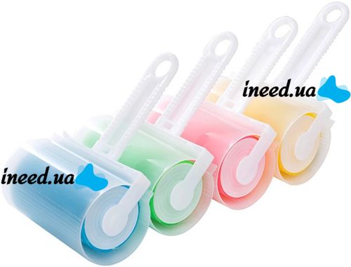 Sticky Roller for Cleaning Clothes and Furniture Roll Furr MS-1054 Reusable Washable Silicone Roller Velcro with Wool Removal Case Lint Remover