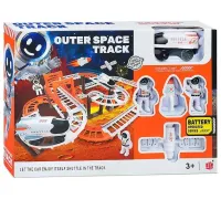 Designer Outer Space Track LT243173 with Sound Effects and Light with Shuttle, Bridge and astronauts 888-86 42 details White