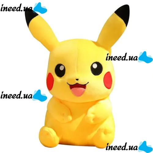Children's soft Toy Pikachu 55 cm EL-2117-26, Plush Pillow Hugging Pokemon, Interactive Pillow Toy for children from 3 years old Yellow