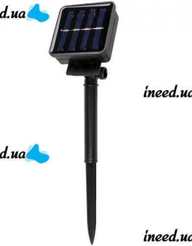 Уличная светодиодная гирлянда Solar String Lights 12 метров 100 LED RGB диодов с солнечной панелью, Водонепроницаемая Роса с пультом Мультицветная