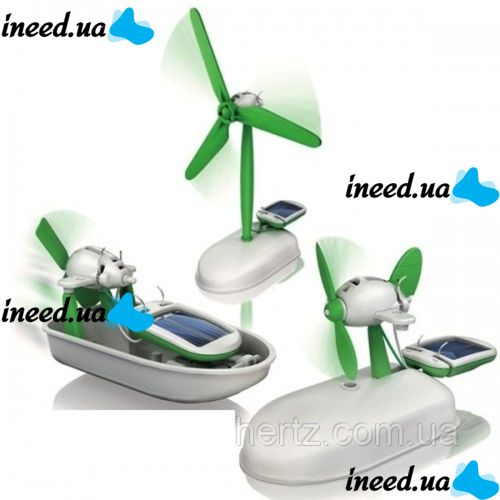 Educational designer robot 6 in 1 on a solar battery