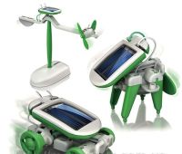 Educational designer robot 6 in 1 on a solar battery