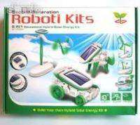 Educational designer robot 6 in 1 on a solar battery