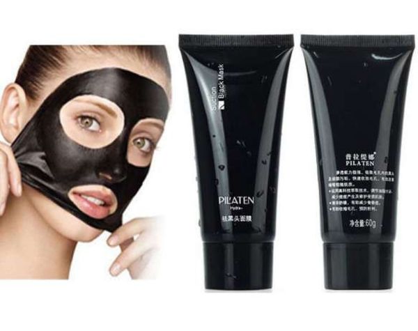Черная маска Pilaten Black Mask в тюбике, очищающая маска для лица - пленка от черных точек