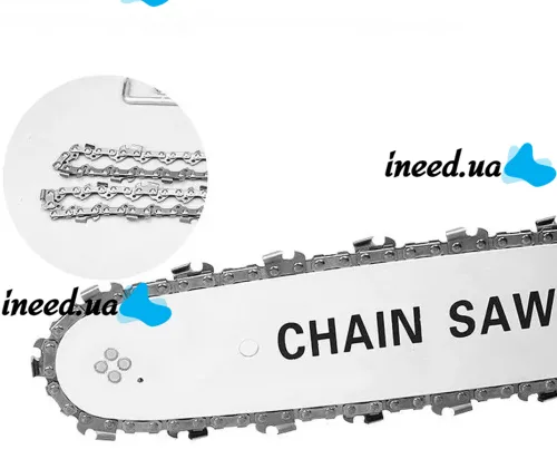 Chain Saw Nozzle 12" Chain saw for the Grand 300QF Pro Grinder with a chain lubrication system for 30cm Bulgarians with a handle and an oil tank
